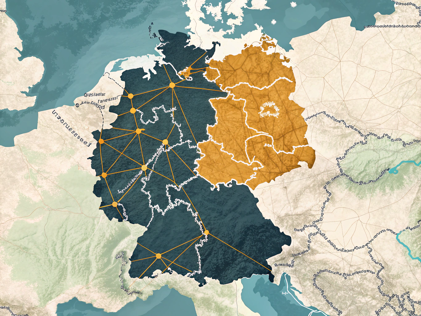 Karte der Mautstrecken in Deutschland und Österreich